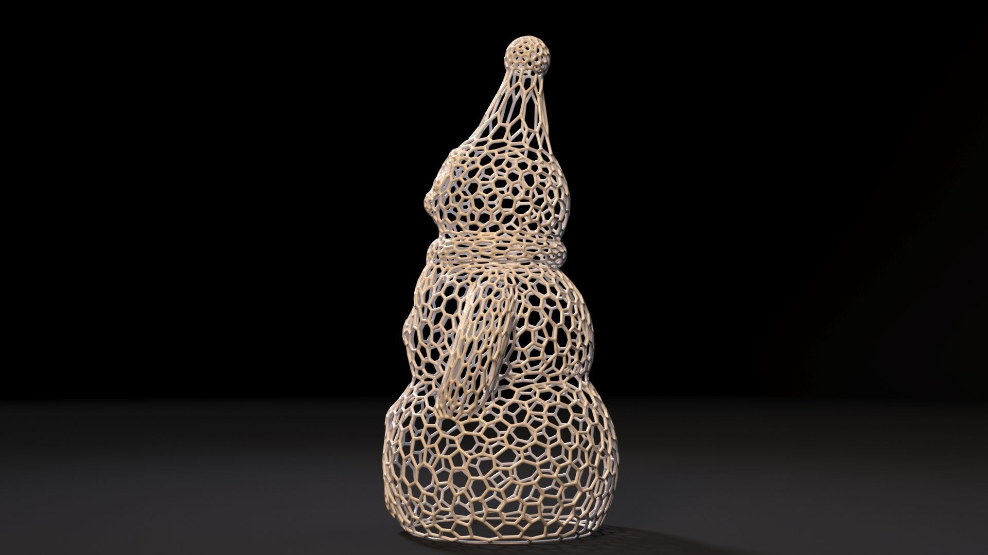 Snowman 3D print model_2