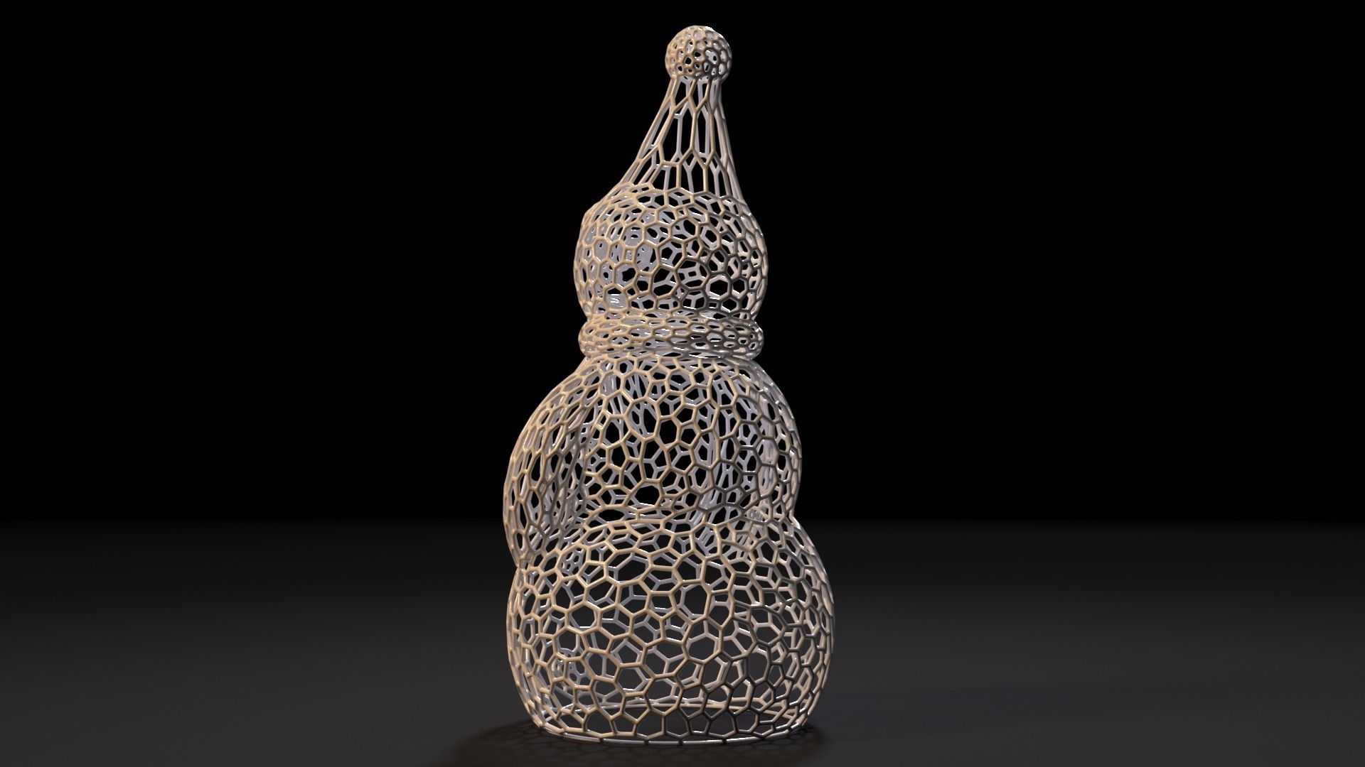 Snowman 3D print model_3