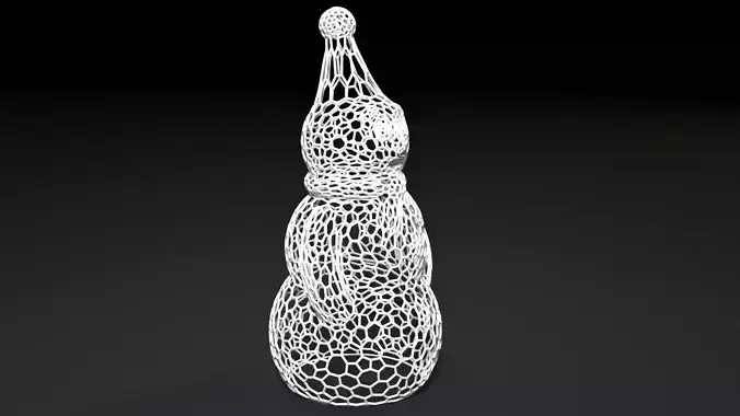 Snowman 3D print model Snowman 3D print model