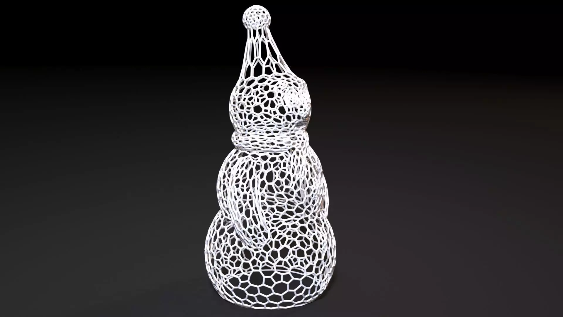 Snowman 3D print model_0