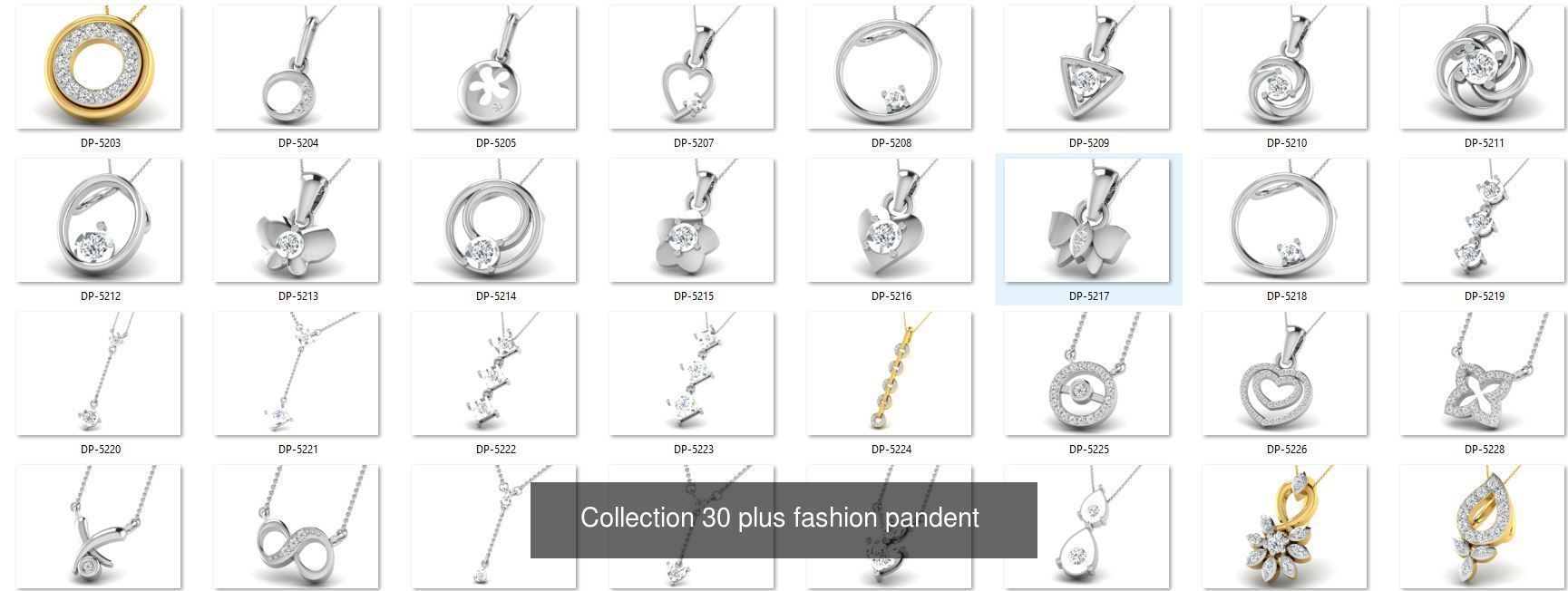 pendant and earing 100 plus 3dm 3D Model Collection_1