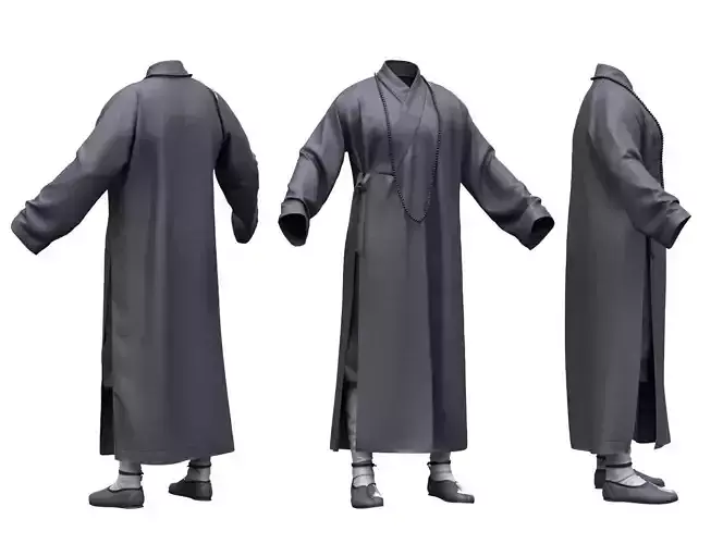 Female Martial Outfit 4 Low-poly 3D model Female Martial Outfit 4 Low-poly 3D model