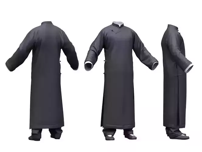 Female Martial Outfit 5 Low-poly 3D model Female Martial Outfit 5 Low-poly 3D model