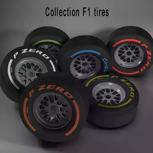 F1 tire collection 3D model