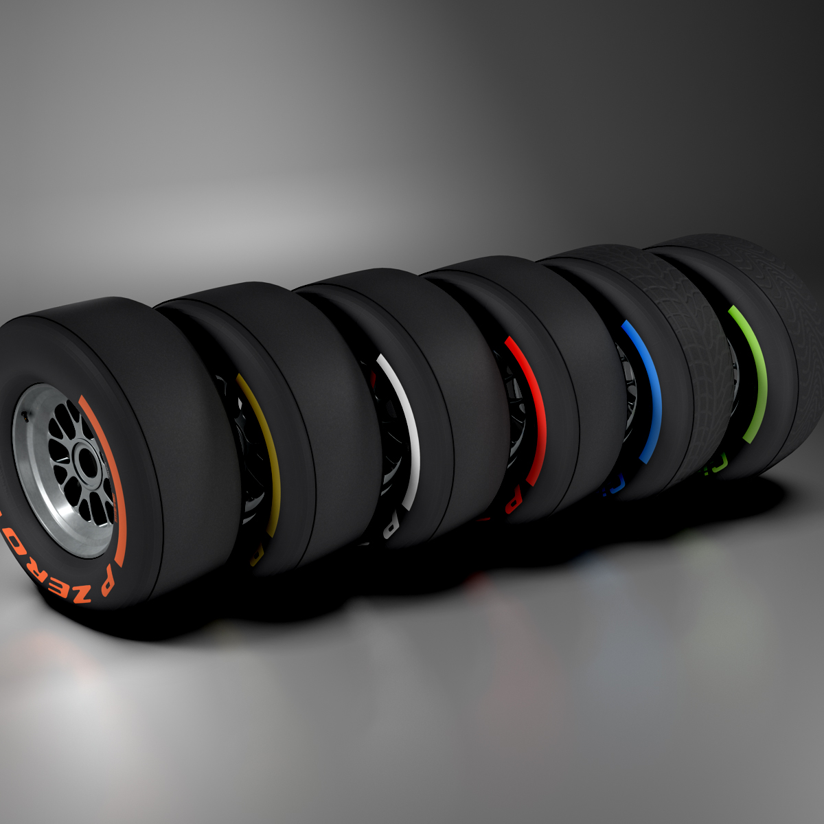 F1 tire collection 3D model_5