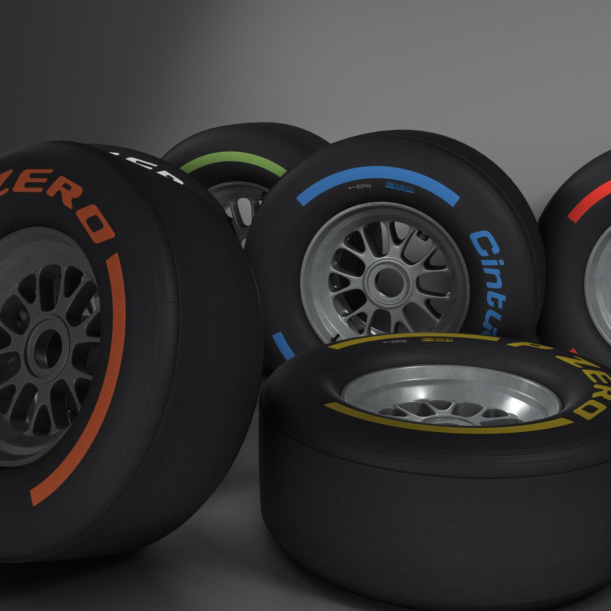 F1 tire collection 3D model_3
