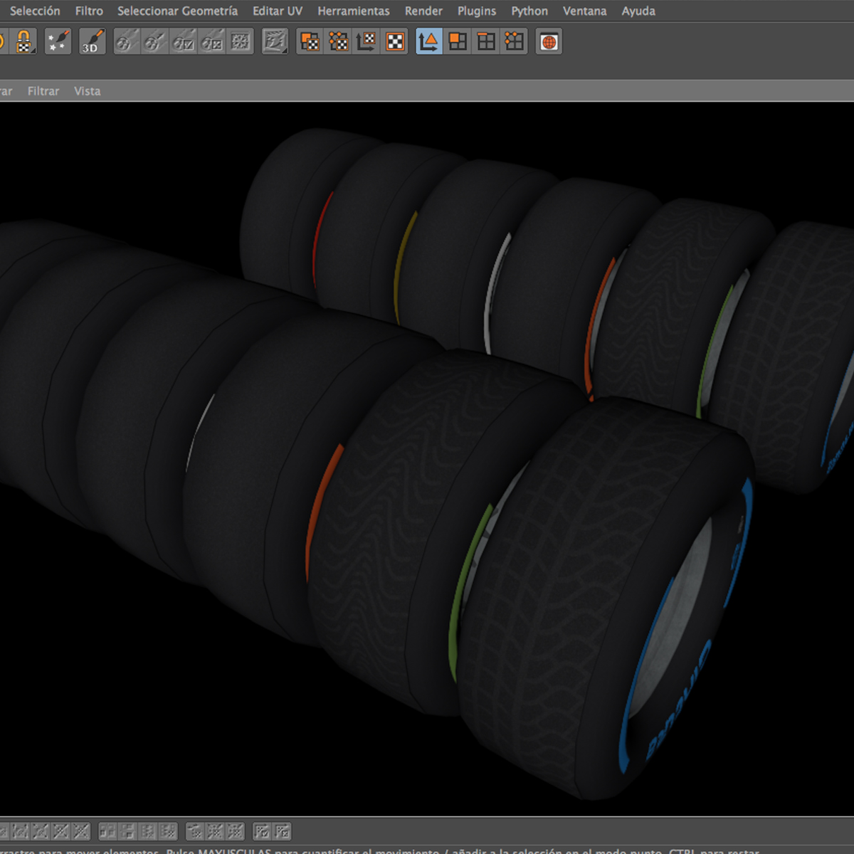 F1 tire collection 3D model_8