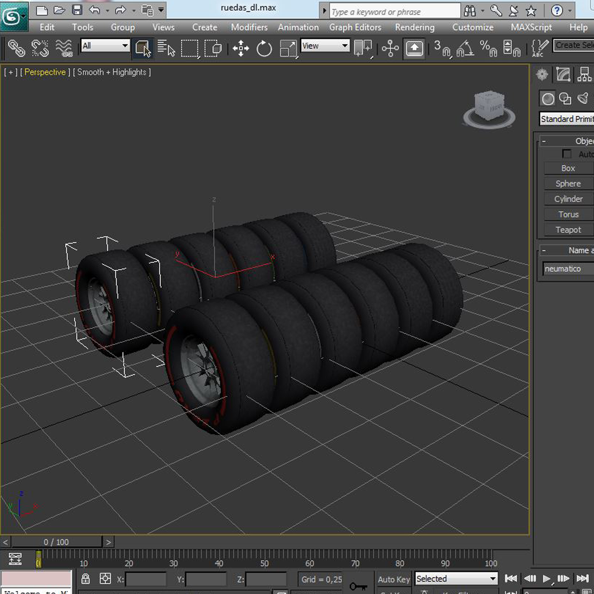 F1 tire collection 3D model_9