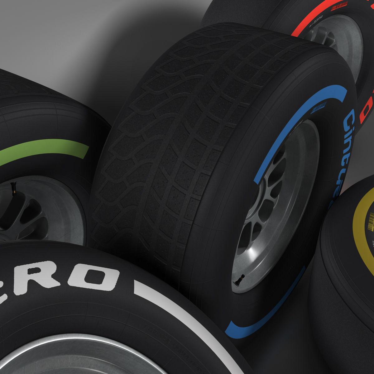 F1 tire collection 3D model_4