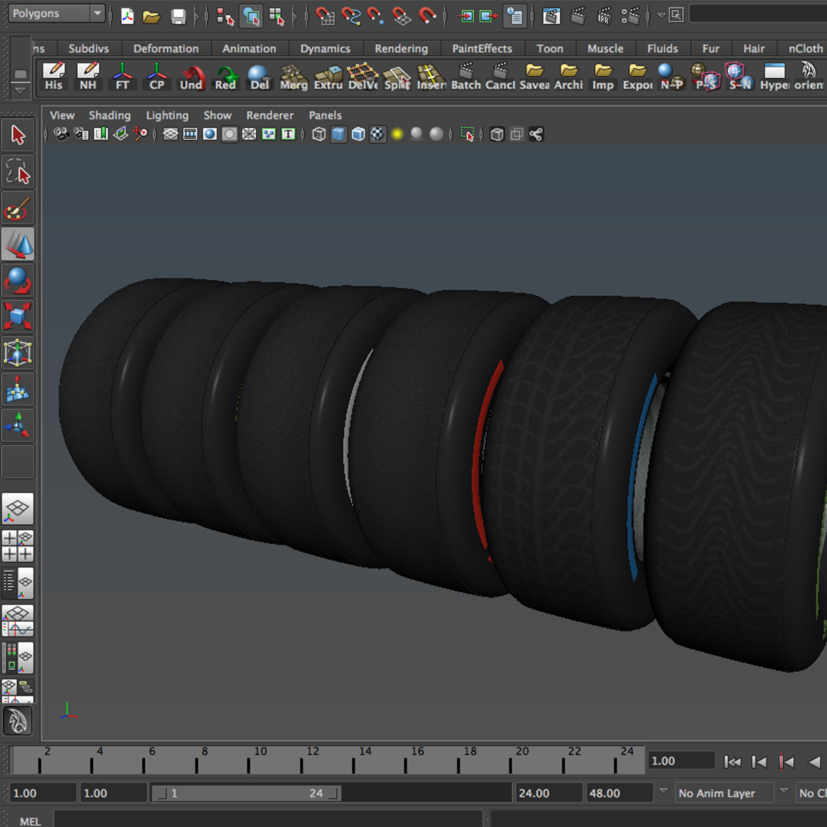F1 tire collection 3D model_7