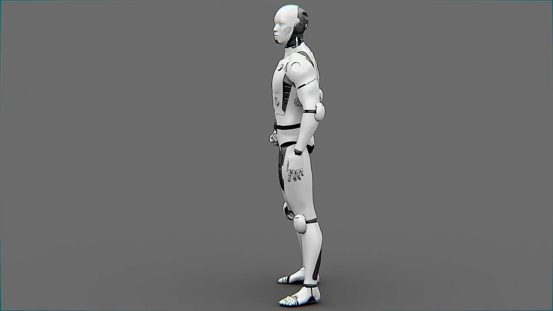 META HUMAN BOT-B Rigged for Unreal Engine - Unity - MIXAMO  3D model_5