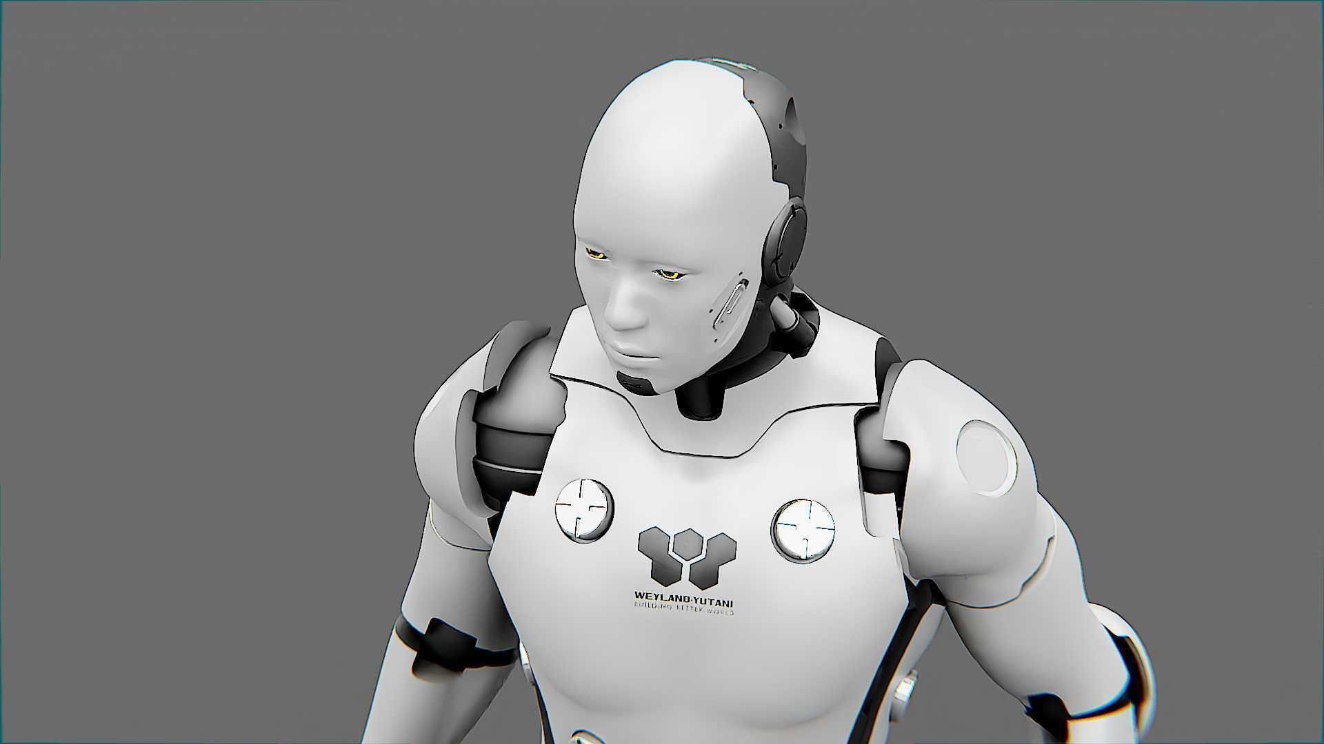 META HUMAN BOT-B Rigged for Unreal Engine - Unity - MIXAMO  3D model_18