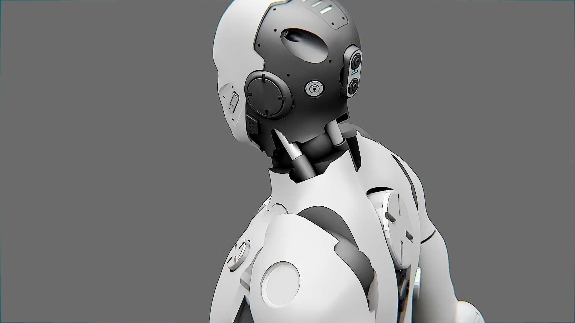 META HUMAN BOT-B Rigged for Unreal Engine - Unity - MIXAMO  3D model_15