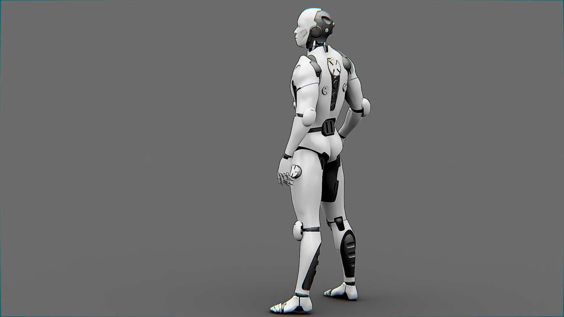 META HUMAN BOT-B Rigged for Unreal Engine - Unity - MIXAMO  3D model_6