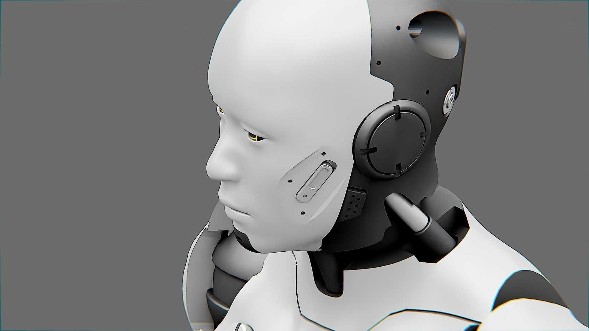 META HUMAN BOT-B Rigged for Unreal Engine - Unity - MIXAMO  3D model_24