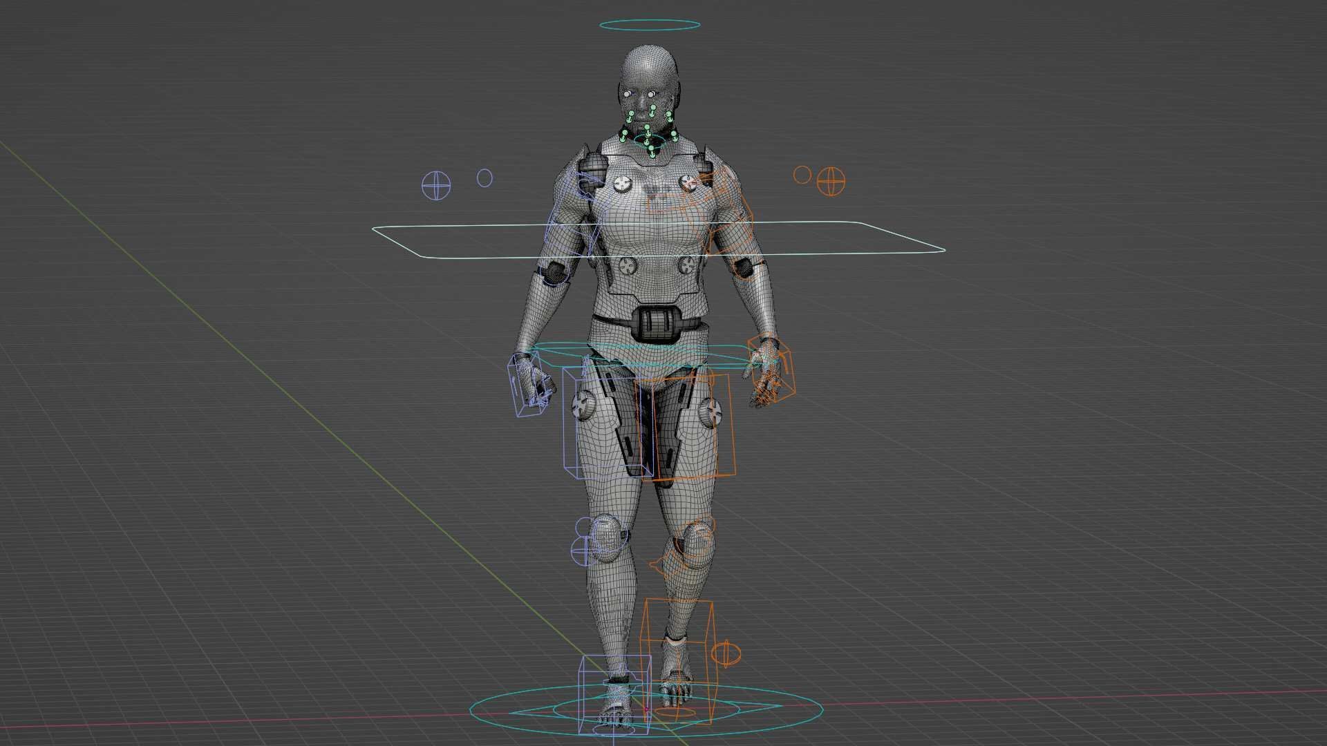 META HUMAN BOT-B Rigged for Unreal Engine - Unity - MIXAMO  3D model_37