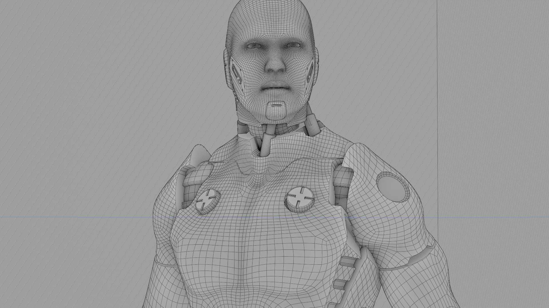 META HUMAN BOT-B Rigged for Unreal Engine - Unity - MIXAMO  3D model_42