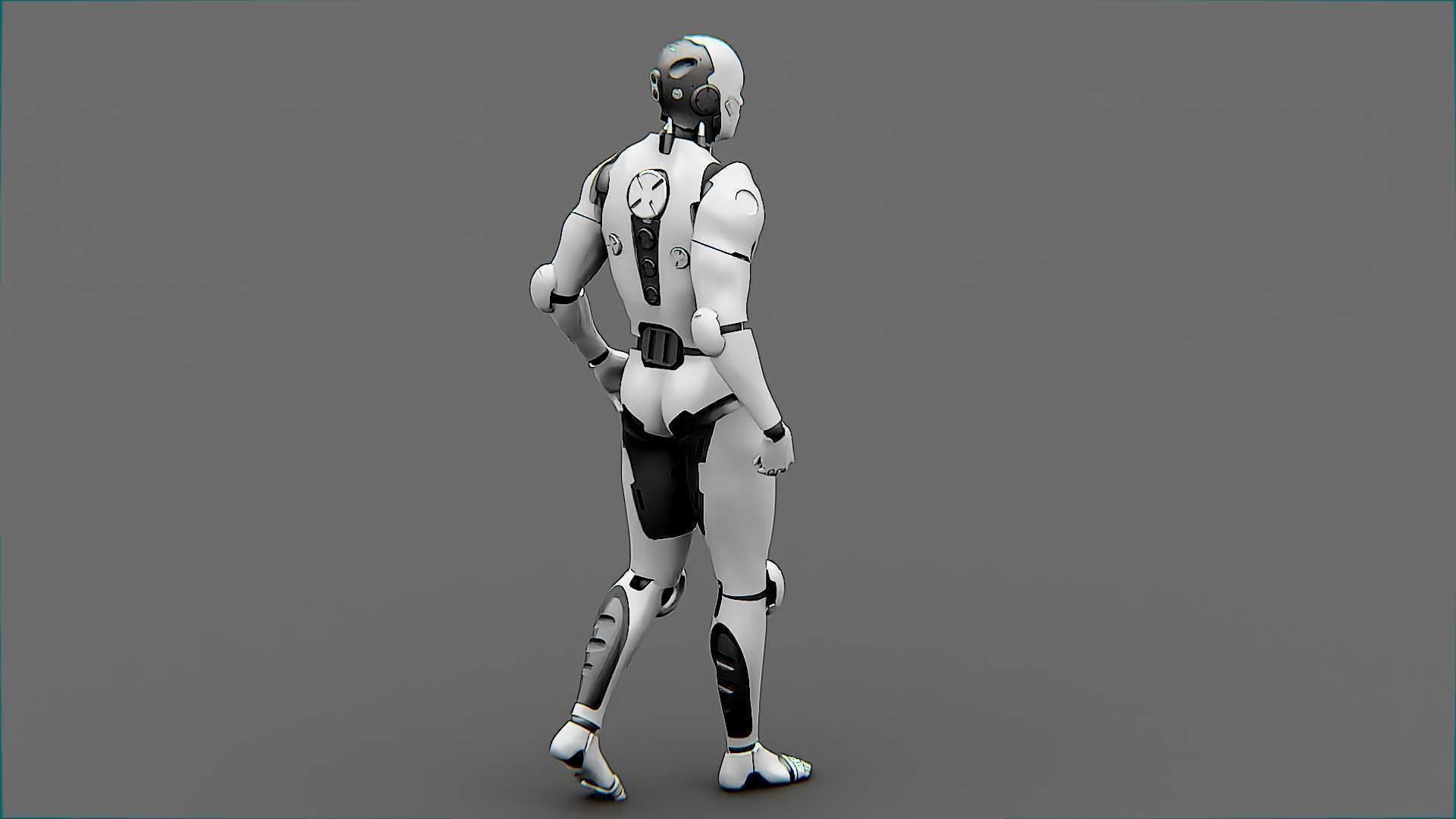 META HUMAN BOT-B Rigged for Unreal Engine - Unity - MIXAMO  3D model_9