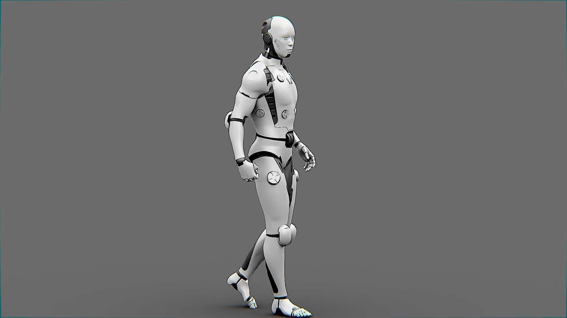META HUMAN BOT-B Rigged for Unreal Engine - Unity - MIXAMO  3D model_11