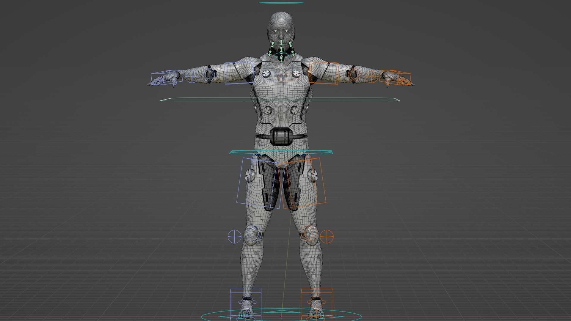 META HUMAN BOT-B Rigged for Unreal Engine - Unity - MIXAMO  3D model_39
