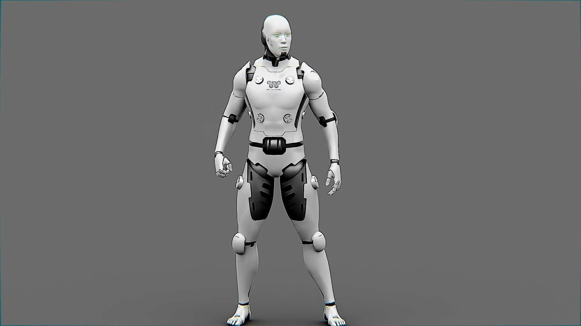 META HUMAN BOT-B Rigged for Unreal Engine - Unity - MIXAMO  3D model_27