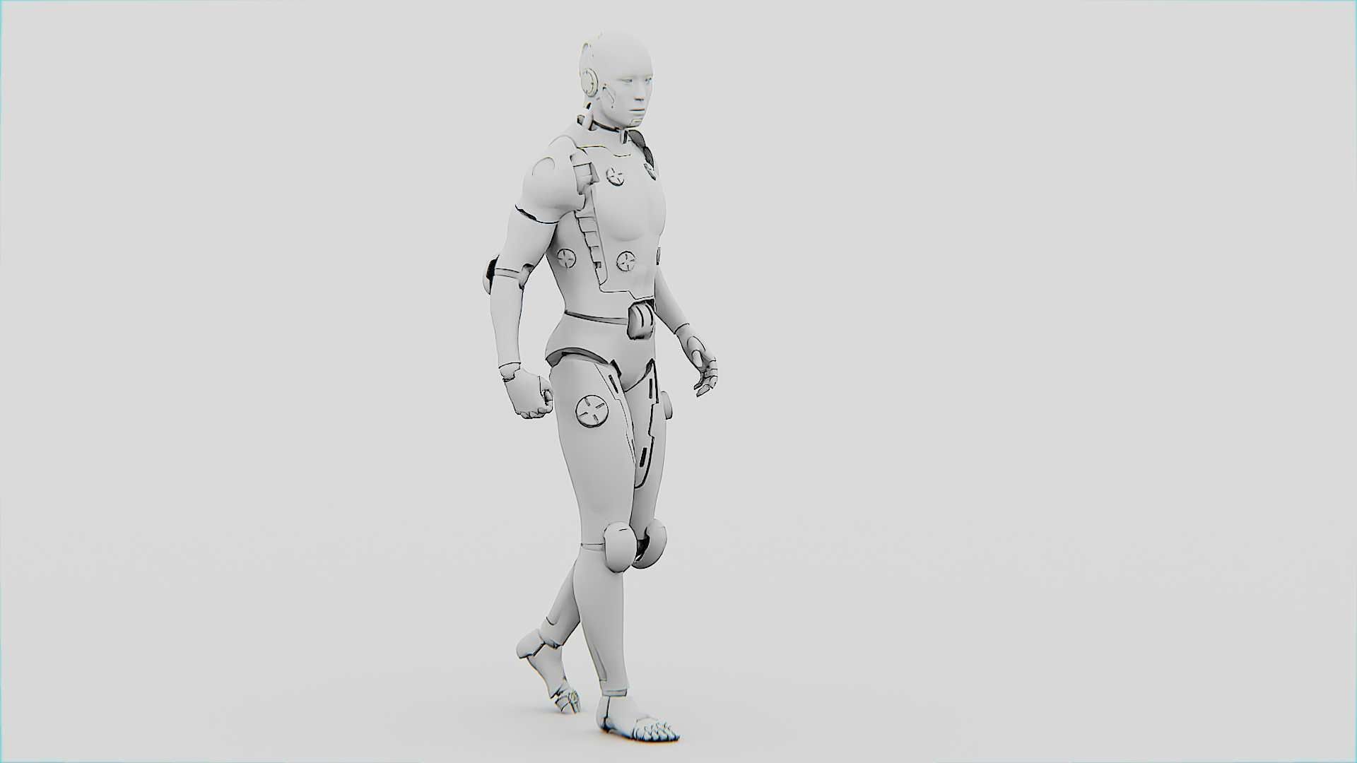 META HUMAN BOT-B Rigged for Unreal Engine - Unity - MIXAMO  3D model_36