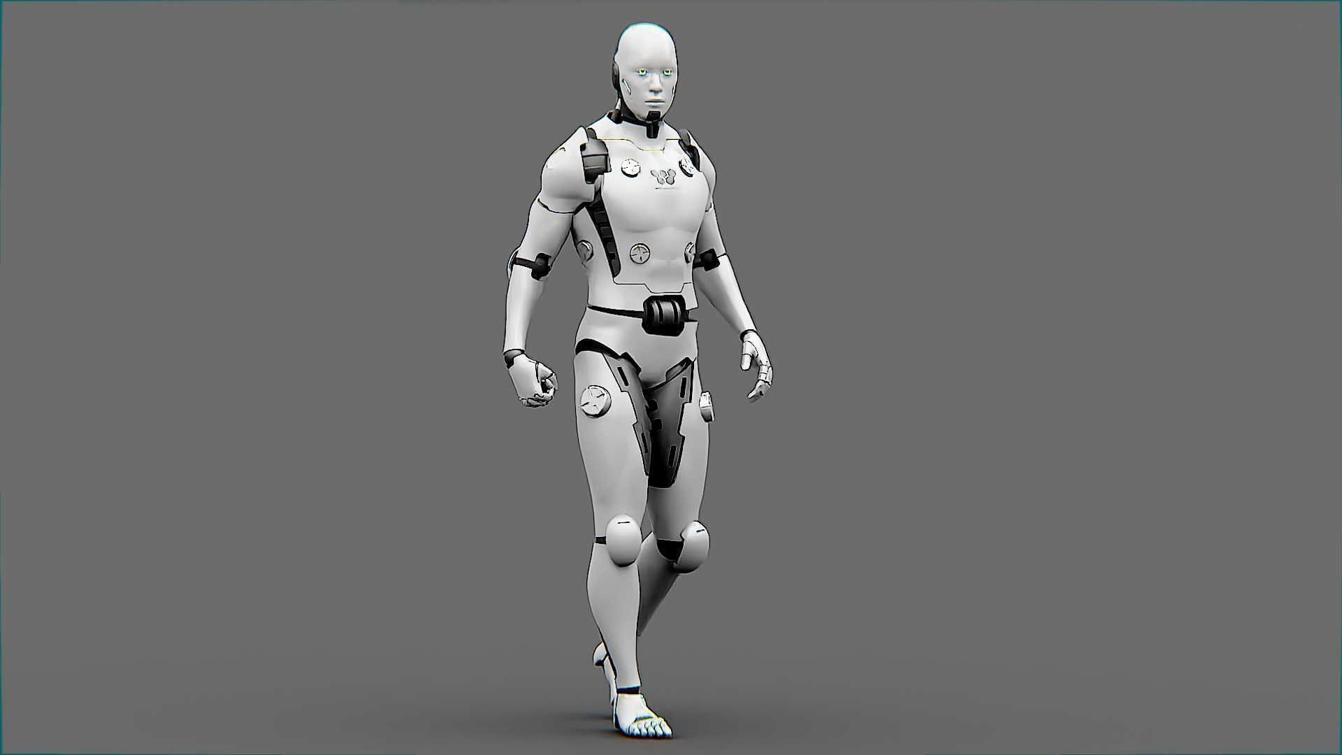 META HUMAN BOT-B Rigged for Unreal Engine - Unity - MIXAMO  3D model_12