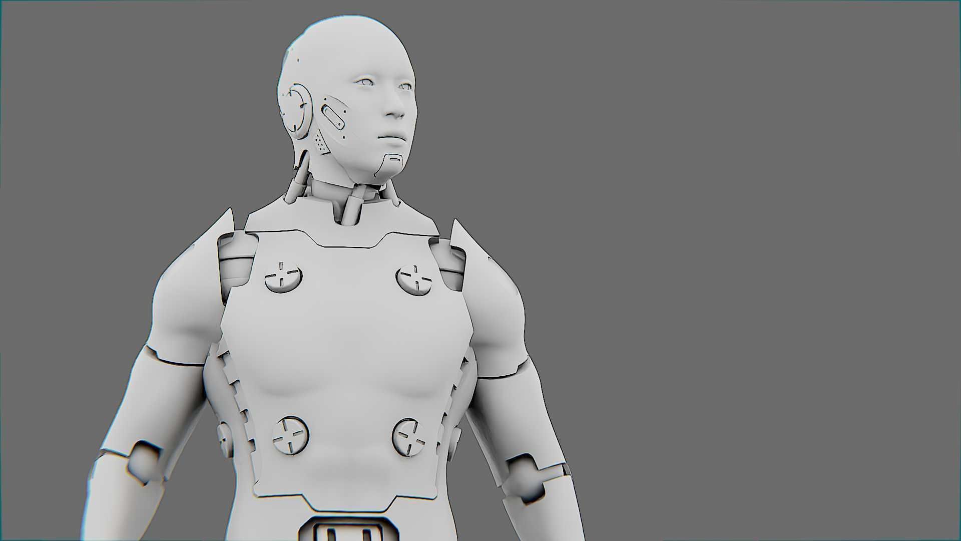META HUMAN BOT-B Rigged for Unreal Engine - Unity - MIXAMO  3D model_32