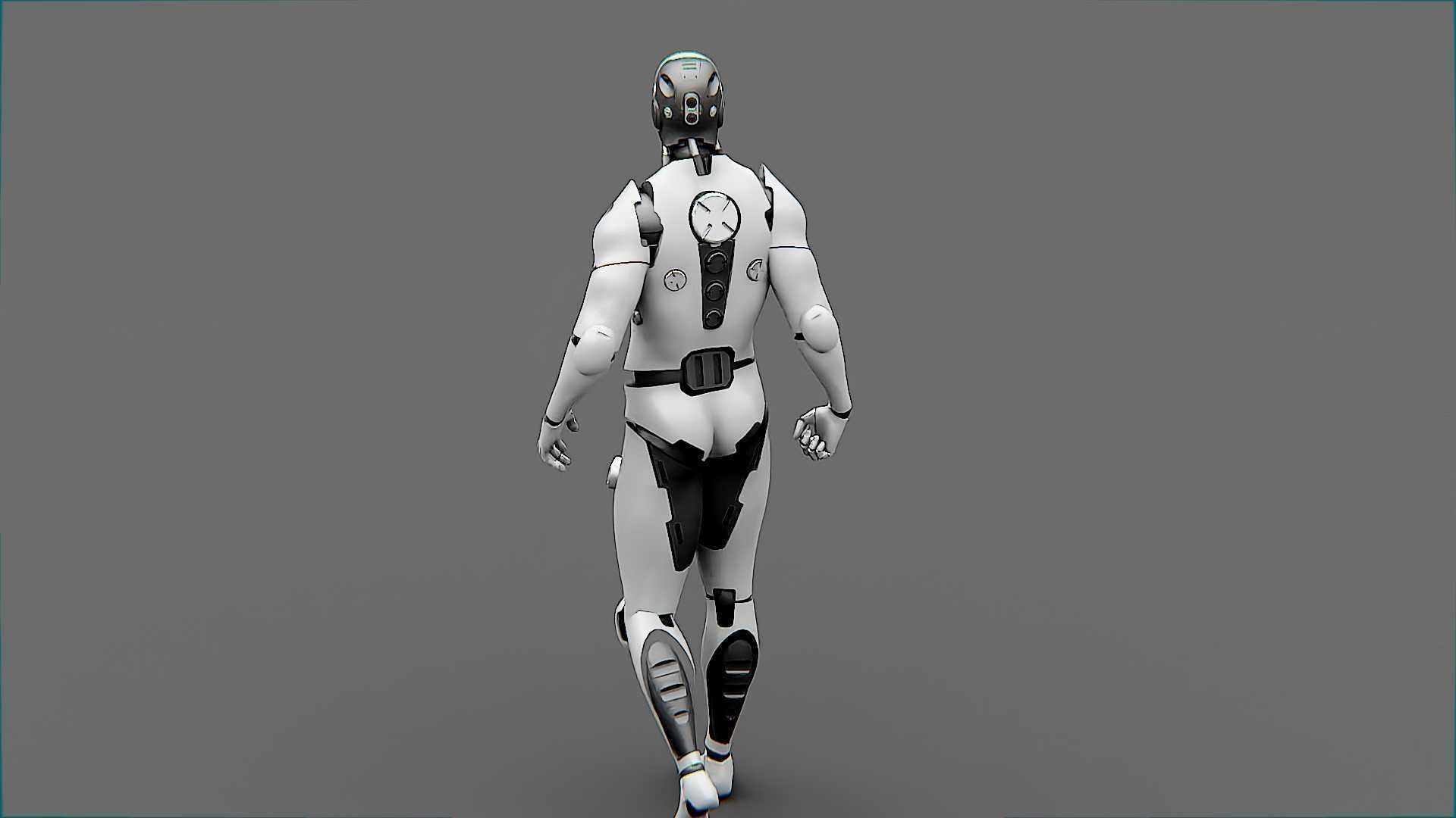 META HUMAN BOT-B Rigged for Unreal Engine - Unity - MIXAMO  3D model_7