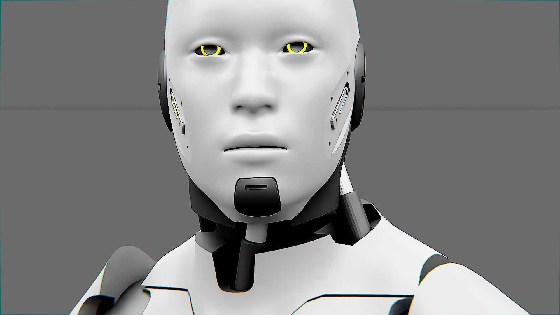 META HUMAN BOT-B Rigged for Unreal Engine - Unity - MIXAMO  3D model_30