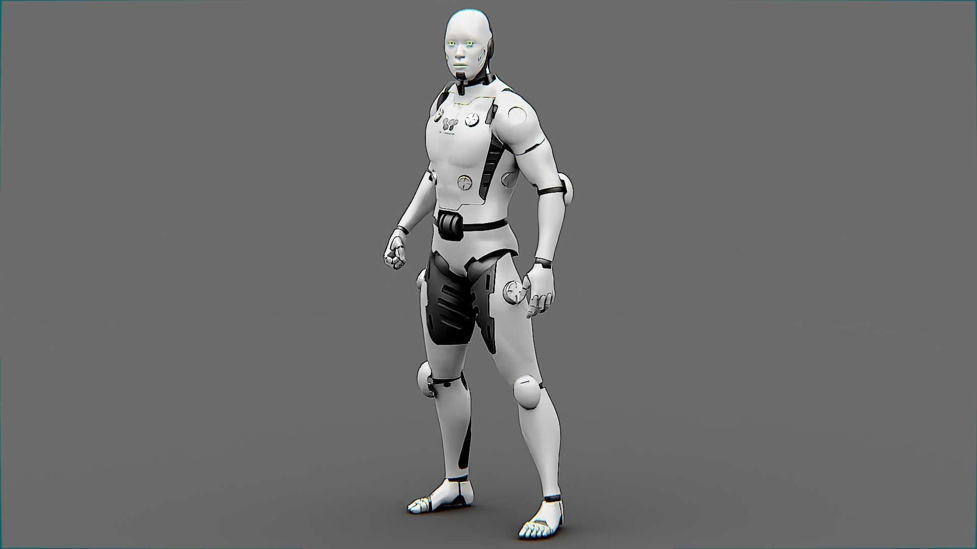 META HUMAN BOT-B Rigged for Unreal Engine - Unity - MIXAMO  3D model_4