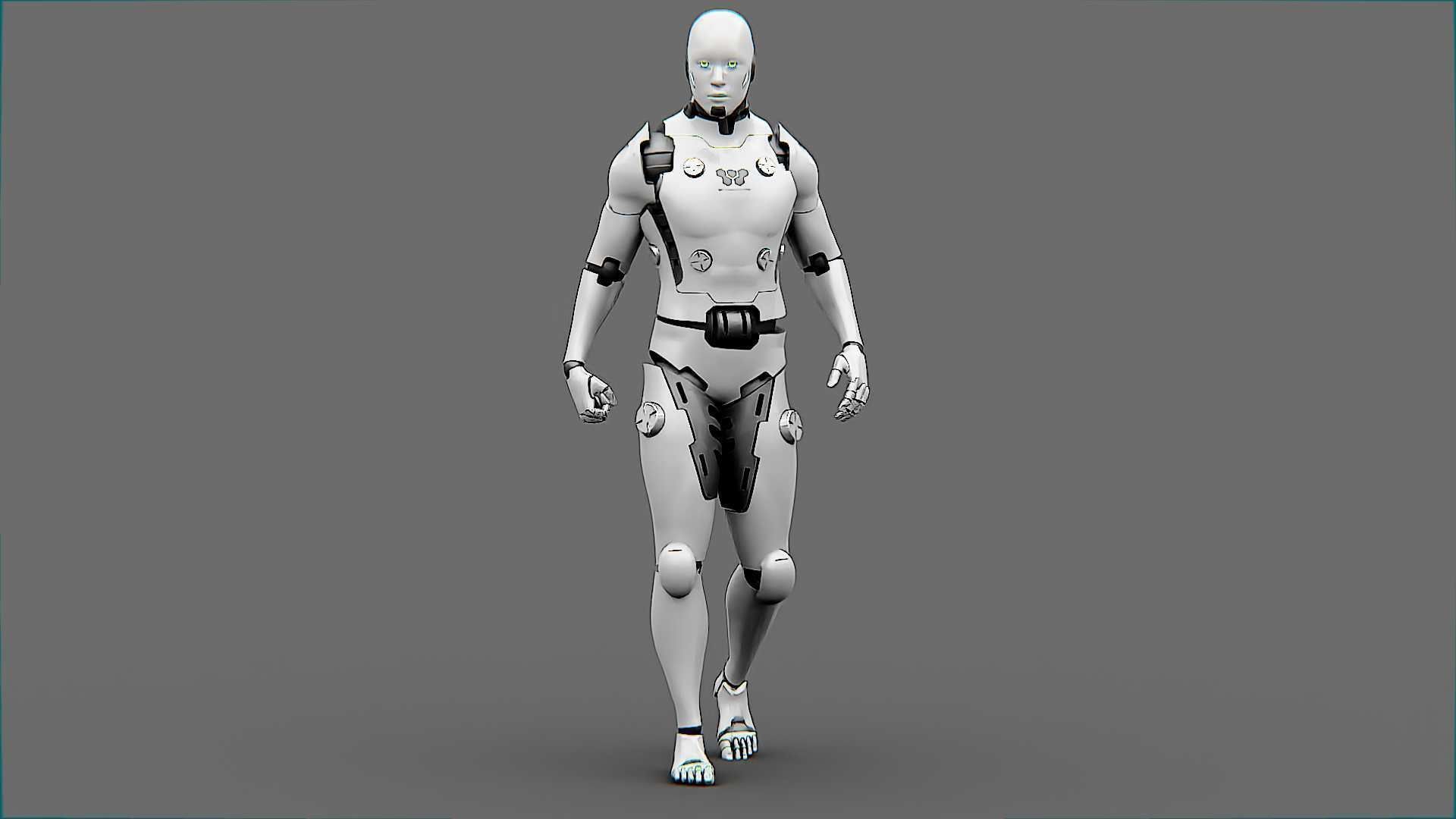 META HUMAN BOT-B Rigged for Unreal Engine - Unity - MIXAMO  3D model_13