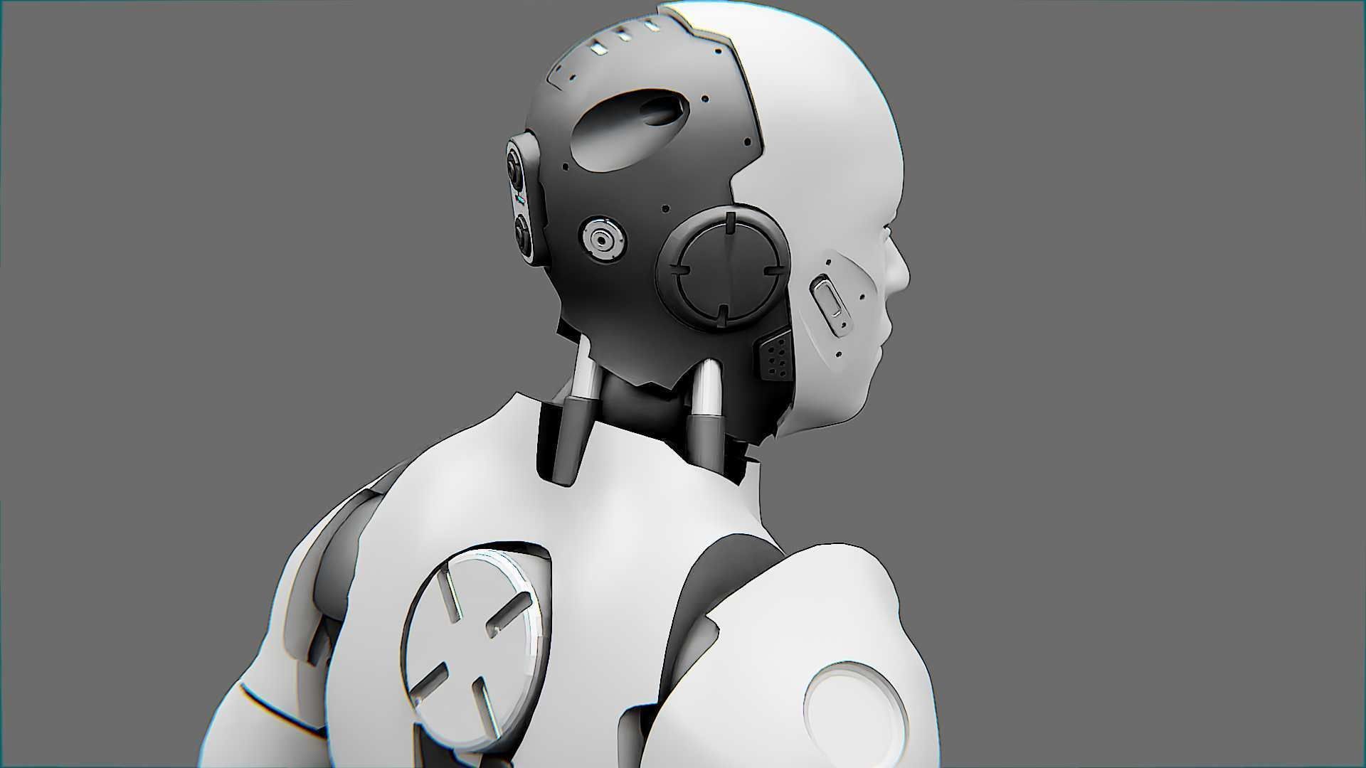 META HUMAN BOT-B Rigged for Unreal Engine - Unity - MIXAMO  3D model_16