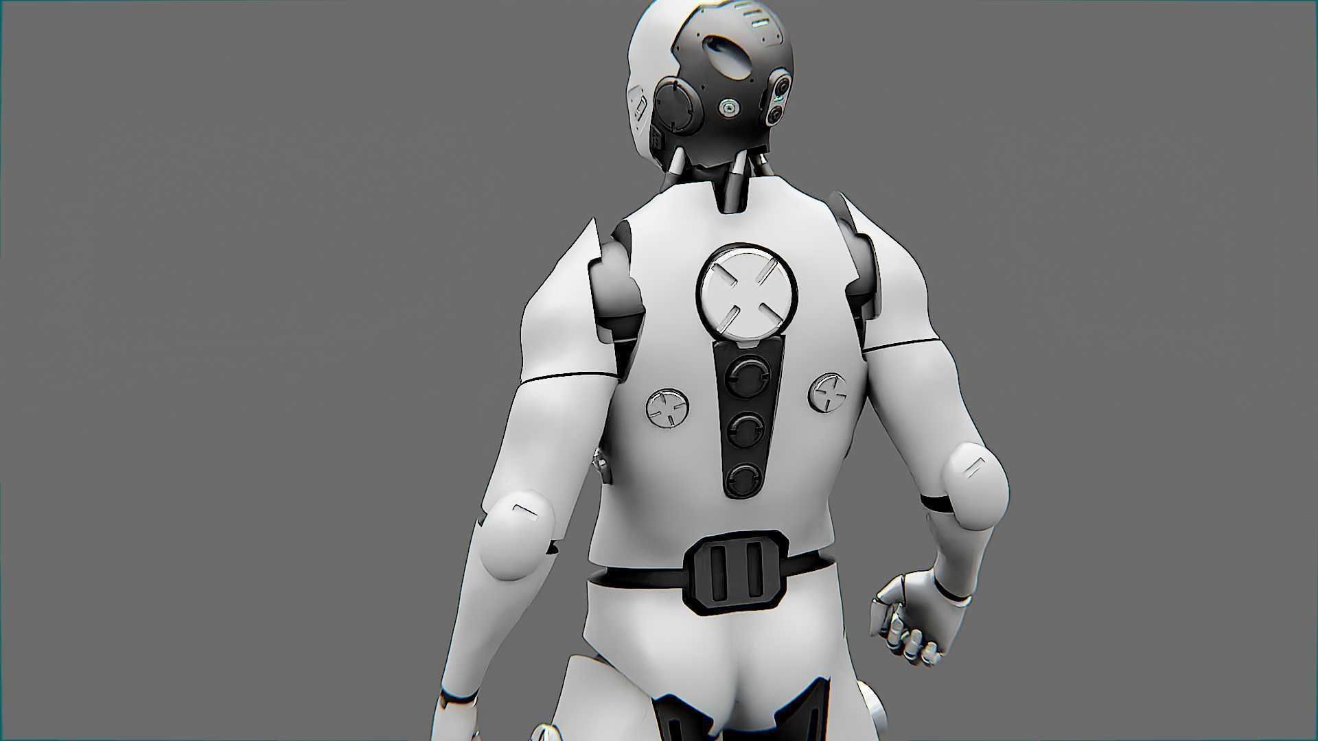 META HUMAN BOT-B Rigged for Unreal Engine - Unity - MIXAMO  3D model_28