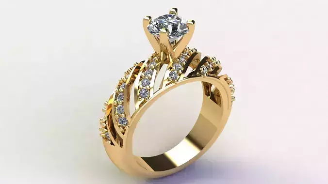 diamond ring 3D print model