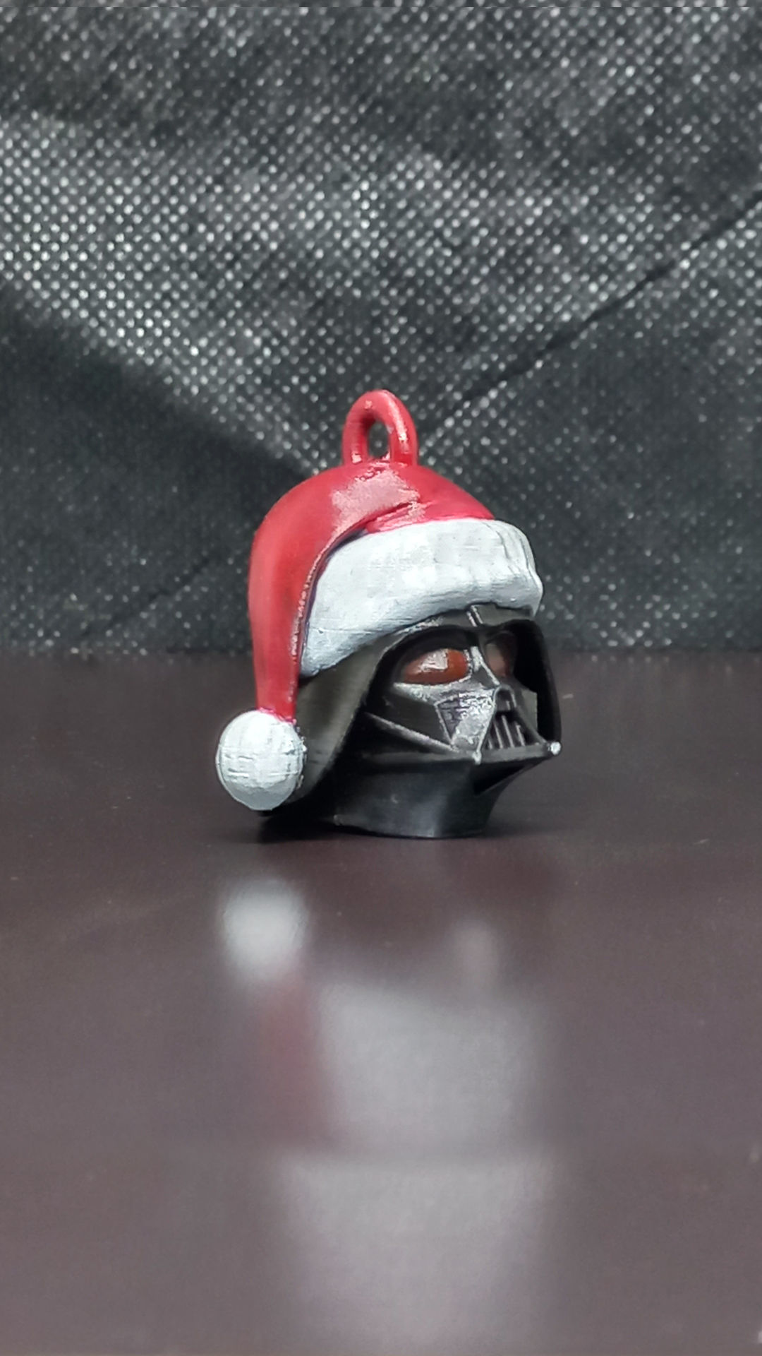 santa Darth vader keychain 3D print model_15