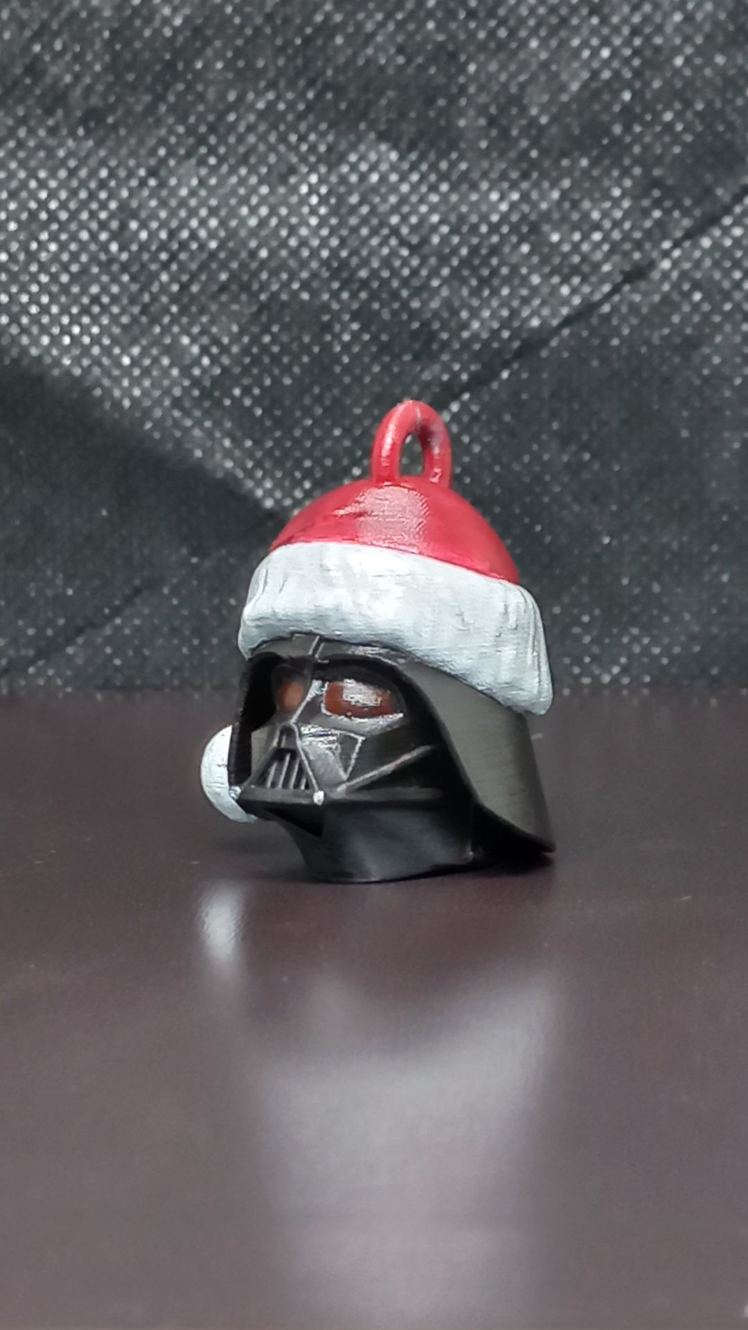 santa Darth vader keychain 3D print model_12