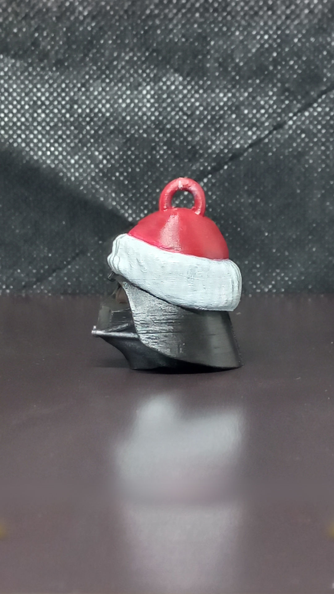 santa Darth vader keychain 3D print model_8