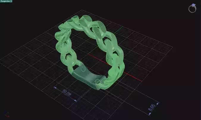 Miami Cuban Link Chain Ring