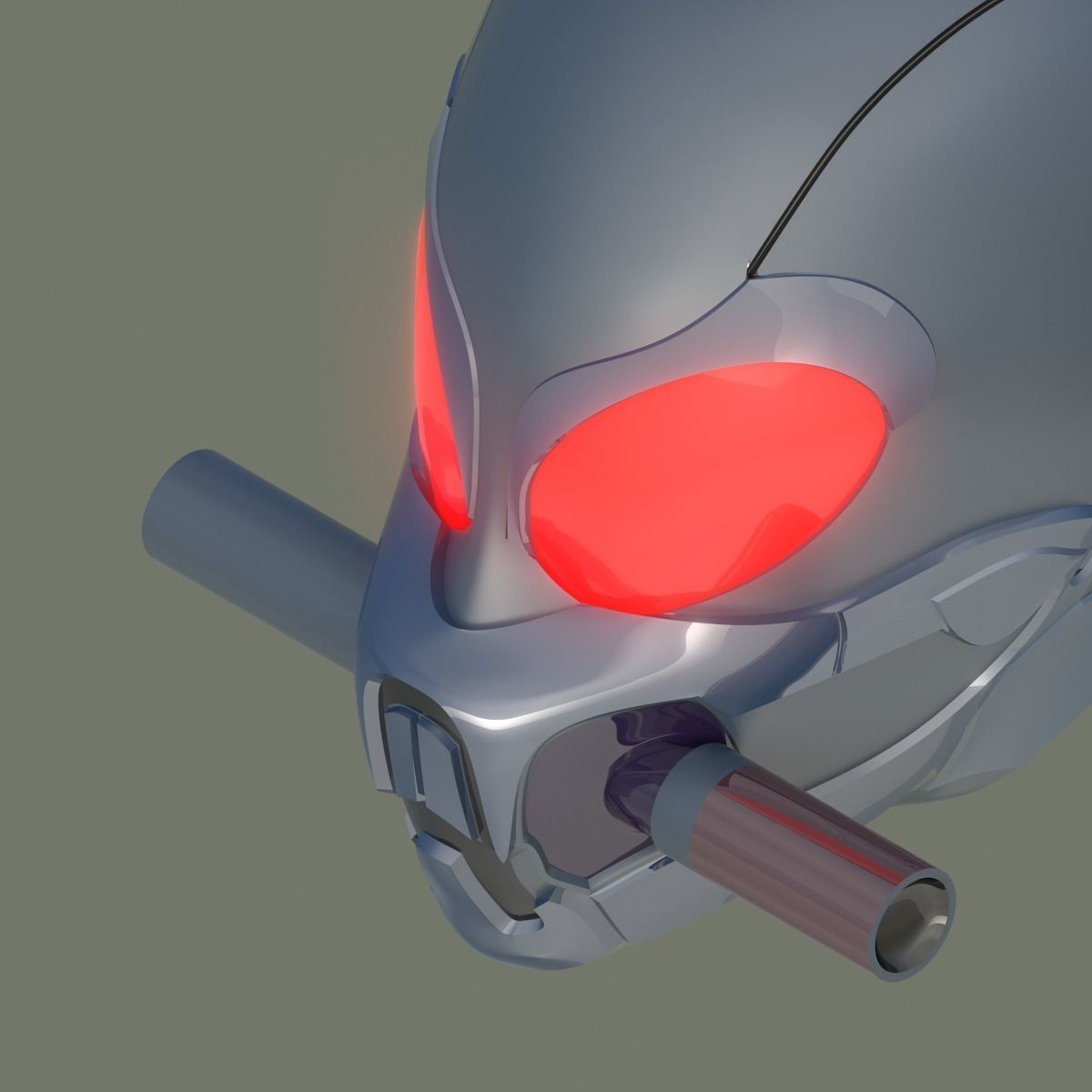 Metal Gear Solid 2 Raiden Scuba Mask for Cosplay 3D print model_3