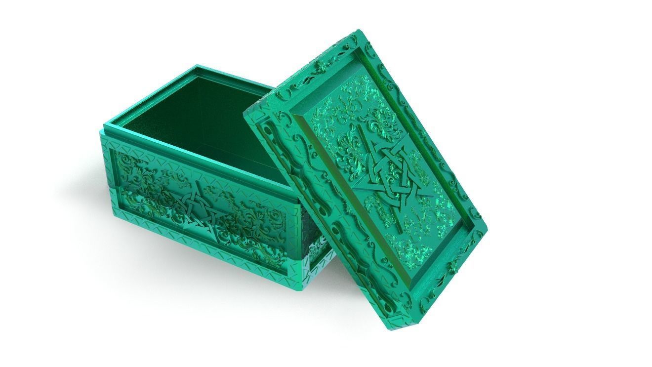 ORNAMENTAL TAROT CARD BOX 3D print model_2