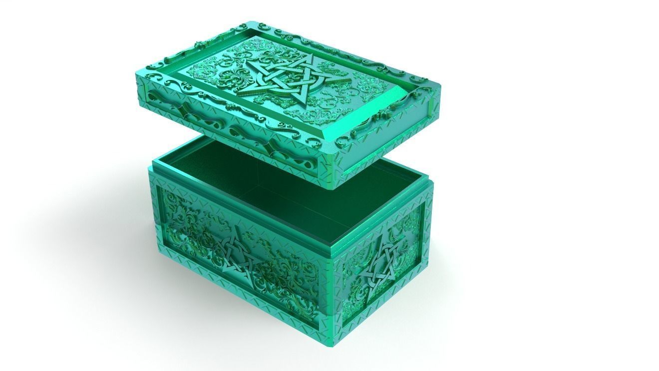 ORNAMENTAL TAROT CARD BOX 3D print model_1