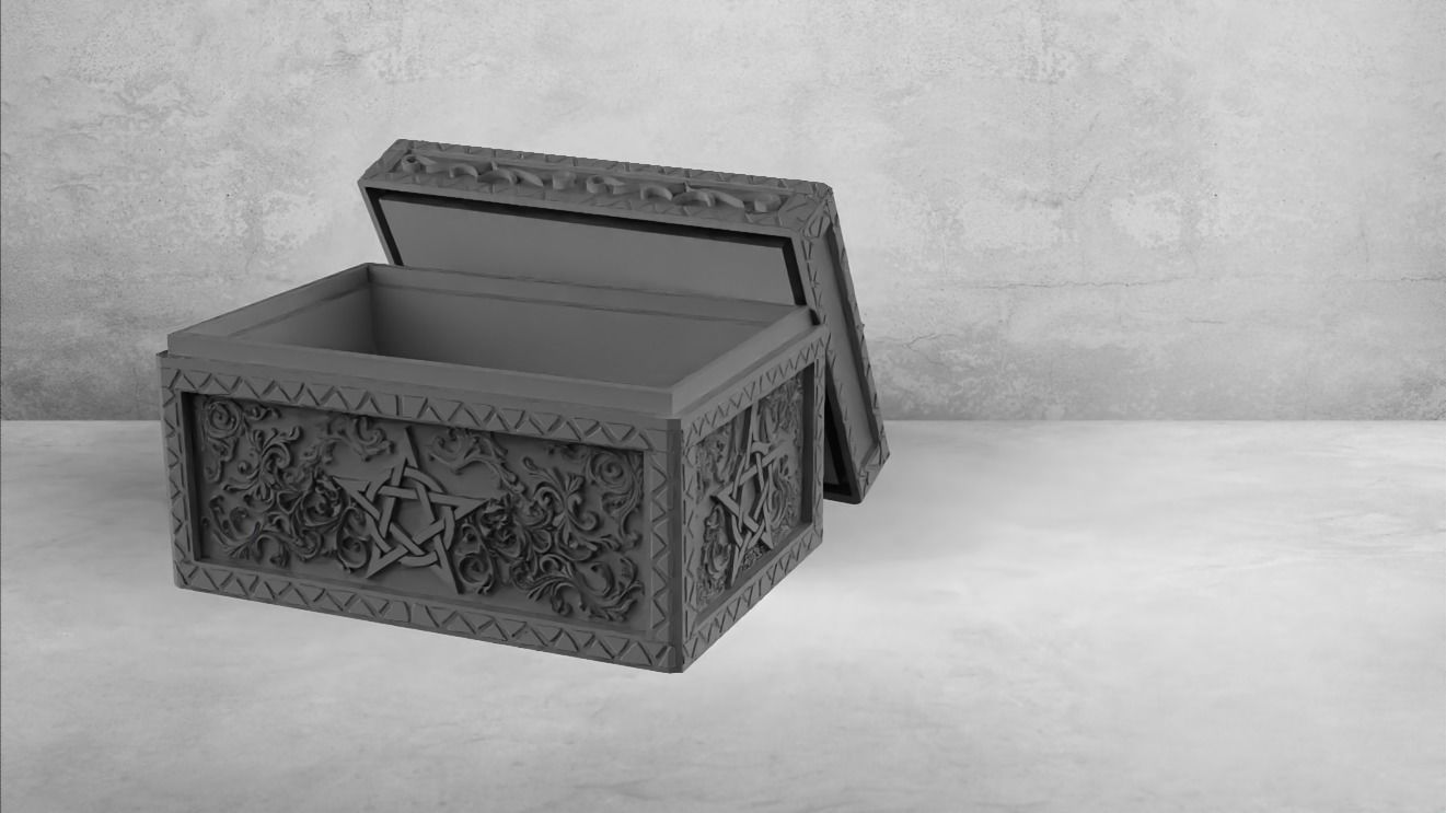 ORNAMENTAL TAROT CARD BOX 3D print model_7