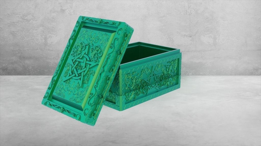 ORNAMENTAL TAROT CARD BOX 3D print model_3