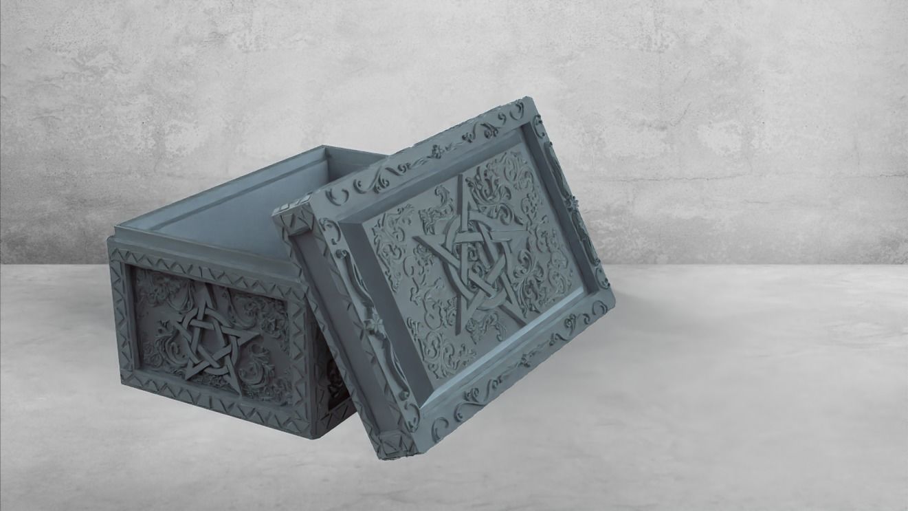 ORNAMENTAL TAROT CARD BOX 3D print model_6