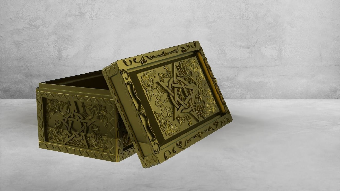 ORNAMENTAL TAROT CARD BOX 3D print model_5