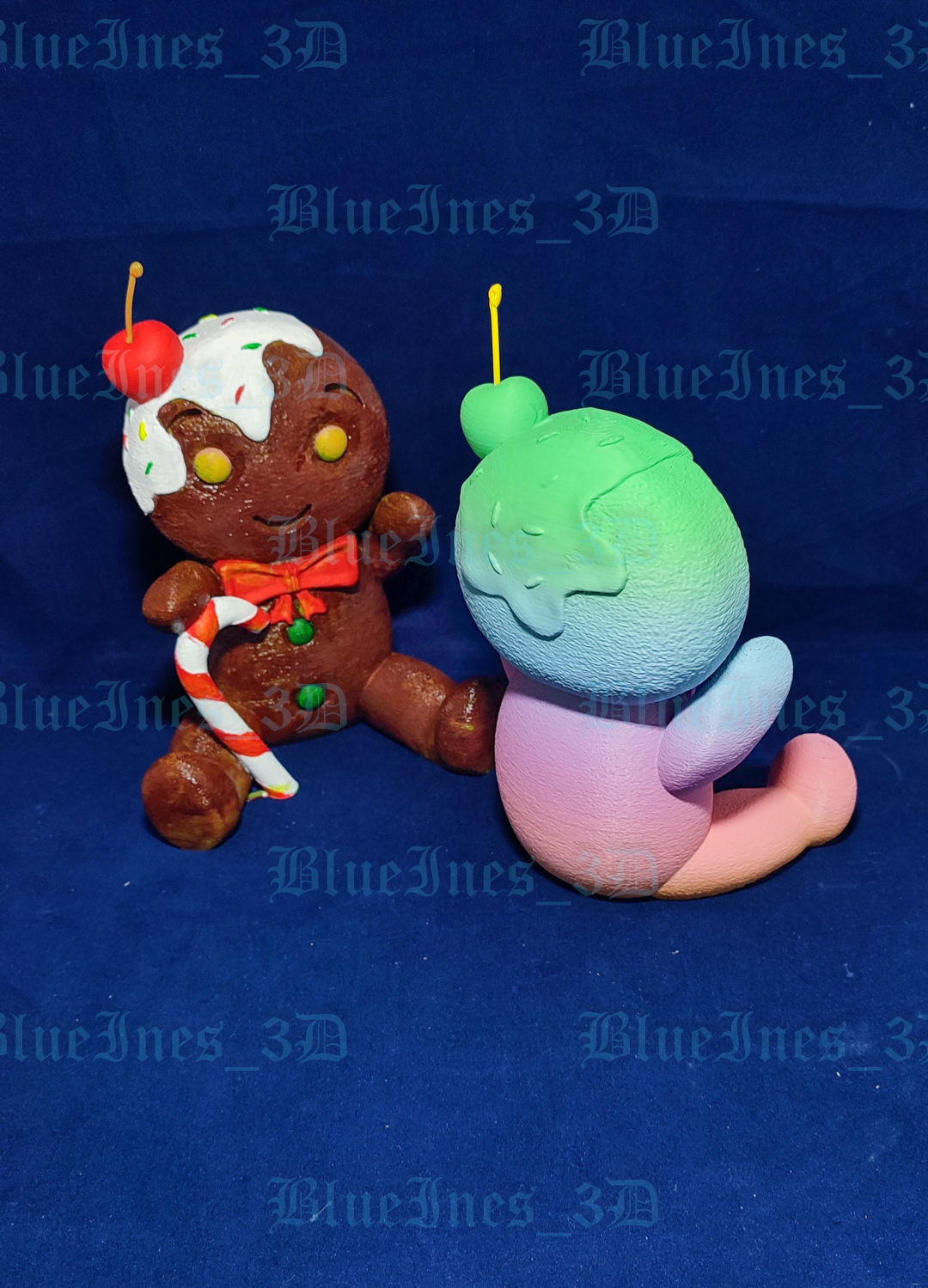 GINGERBREAD BOY WITH CHERRY EASY TO PRINT 3D print model_9