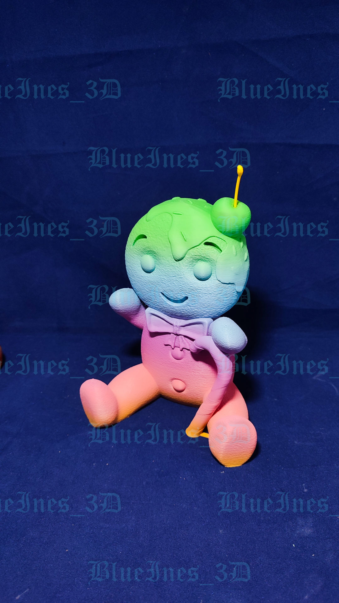 GINGERBREAD BOY WITH CHERRY EASY TO PRINT 3D print model_8