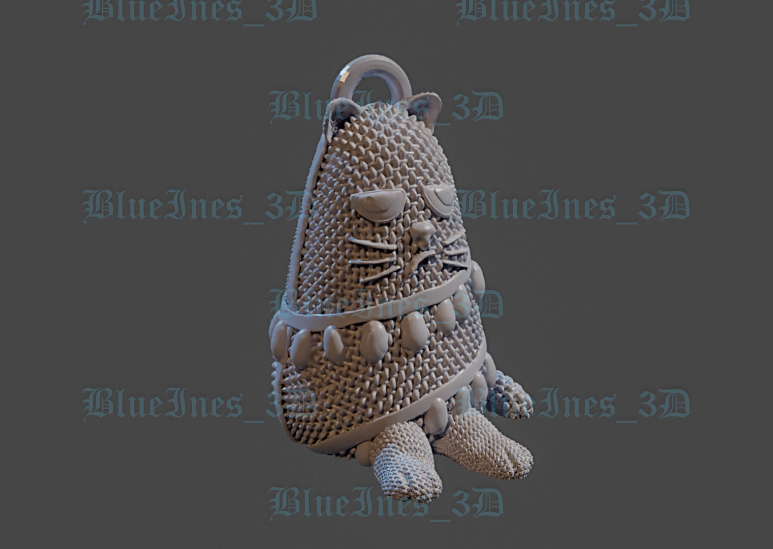 CHRISTMASS TREE CROCHET CAT 3D print model_7