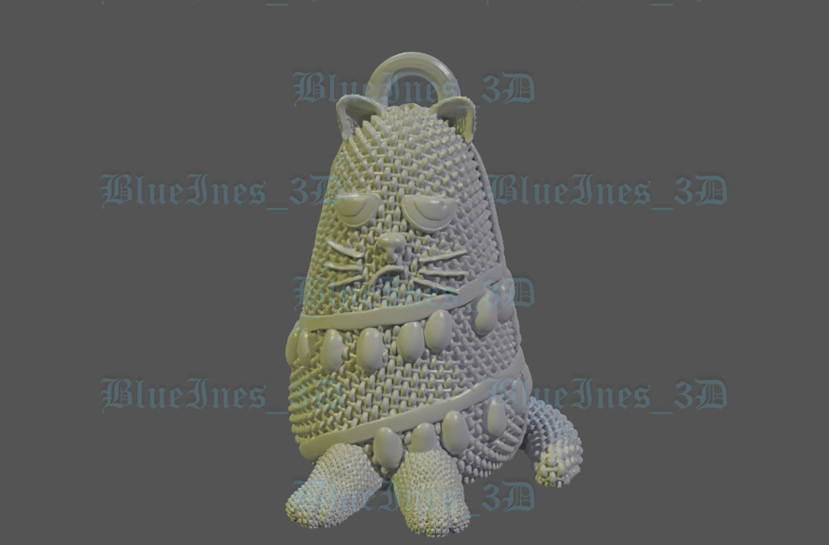 CHRISTMASS TREE CROCHET CAT 3D print model_9